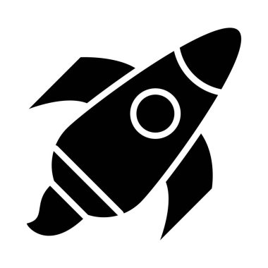 roket simgesi resmi, siluet biçimi