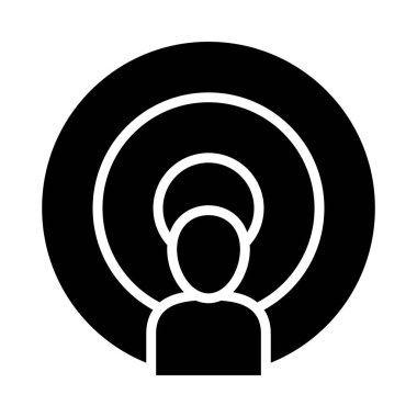 kişi hedef simgesi, siluet biçimi