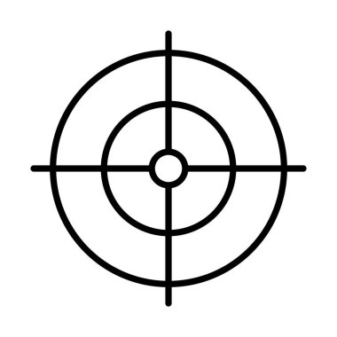 av hedef simgesi, satır biçimi