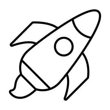 roket simgesi resmi, satır biçimi