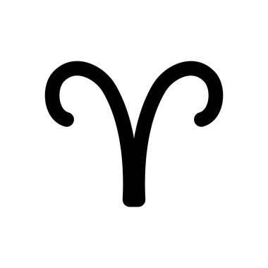 Astroloji konsepti, arılar işareti, koç sembolü, siluet tarzı.
