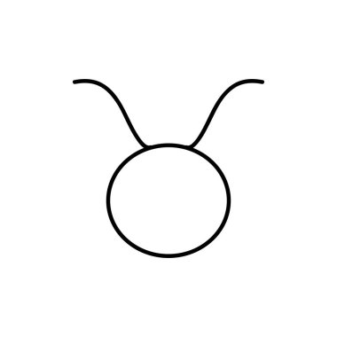 Astroloji konsepti, boğa işareti, çizgi stili.