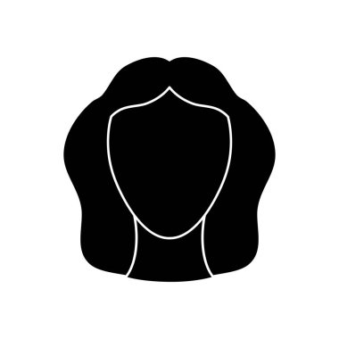 Astroloji kavramı, Başak burcunun bakire sembolü, siluet tarzı.