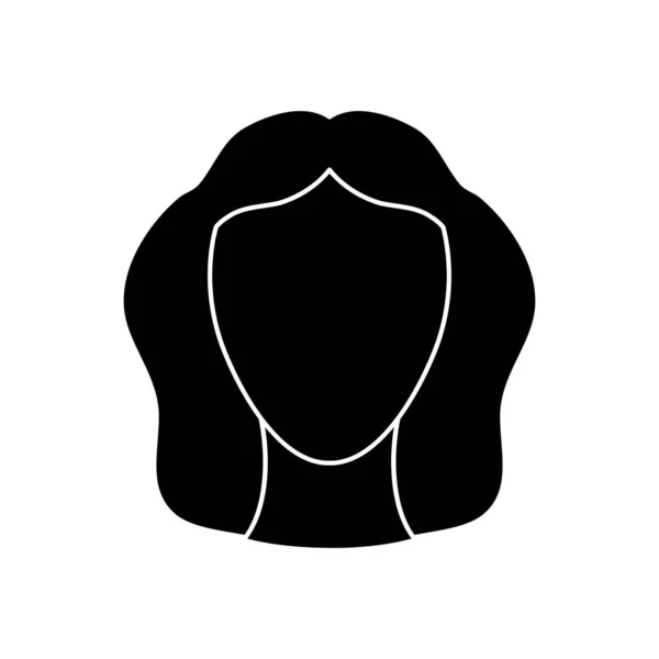 Astrologie-Konzept, das jungfräuliche Symbol des Jungfrau-Zeichens, Silhouetten-Stil — Stockvektor