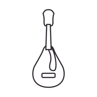 gitar enstrümanı biçim vektör tasarımı