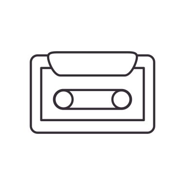 kaset satırı biçim vektör tasarımı