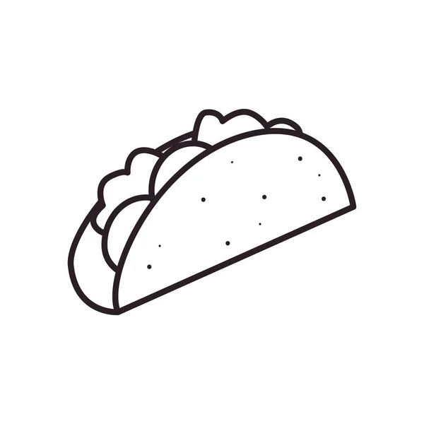 Taco线条风格图标矢量设计 — 图库矢量图片