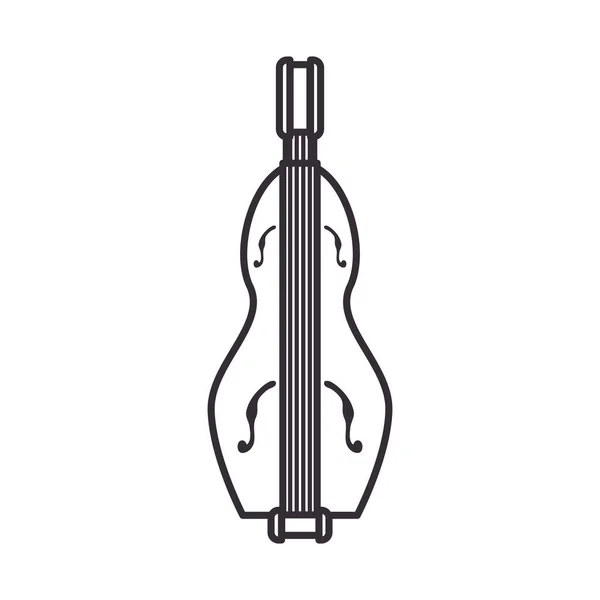 Gitar enstrümanı biçim vektör tasarımı — Stok Vektör