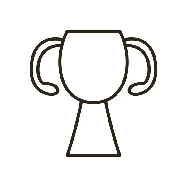 Design vettoriale icona stile linea trofeo — Vettoriale Stock