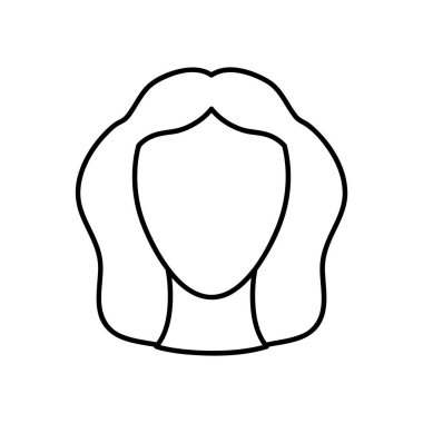 Astroloji kavramı, Başak burcunun bakire sembolü, çizgi tarzı.