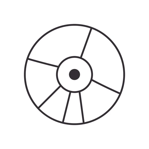 Línea de vinilo icono de estilo diseño de vectores — Archivo Imágenes Vectoriales