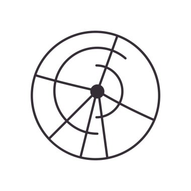 zil enstrümanı satır simge vektör tasarımı