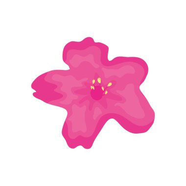 tropikal çiçek simgesi, ayrıntılı biçim