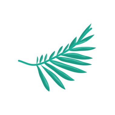 tropikal yaprak simgesi, ayrıntılı biçim