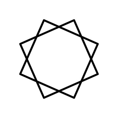 Geometrik kareler şekil simgesi, satır biçimi