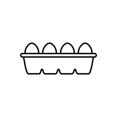 yumurta simgesi içeren kutu, satır biçimi