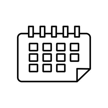 takvim simgesi resmi, satır biçimi