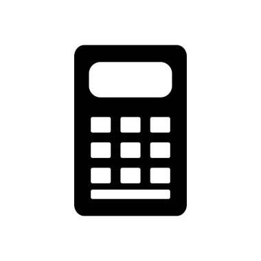 hesap makinesi aygıtı simgesi, siluet biçimi