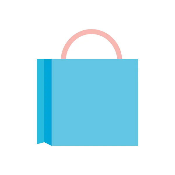 Icono de la bolsa de compras, estilo de silueta — Vector de stock