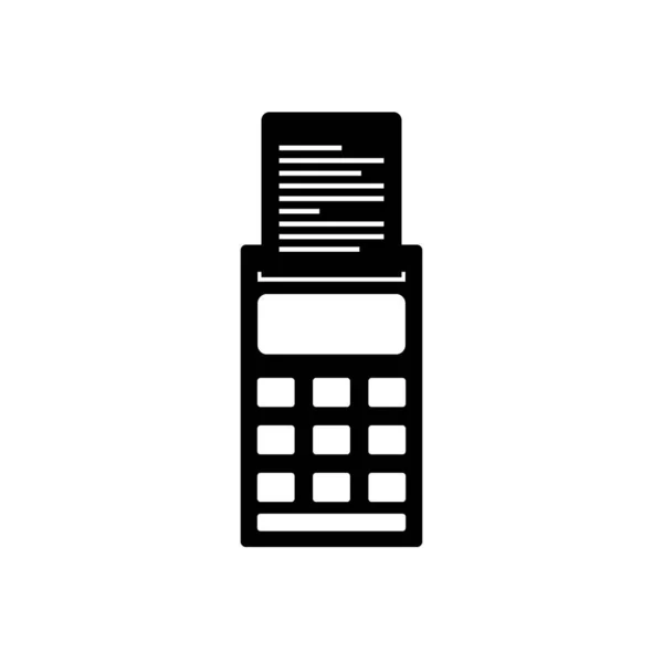 Datafone Gerät Symbol, Silhouette-Stil — Stockvektor