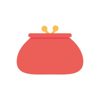 para cüzdanı simgesi, düz stil