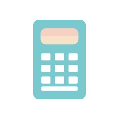 hesap makinesi aygıtı simgesi, düz biçim