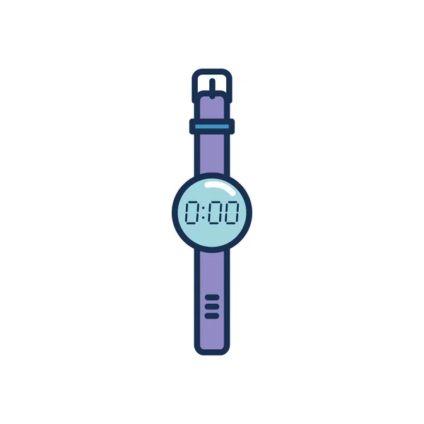 Smartwatch icono de imagen, estilo de relleno de línea — Vector de stock