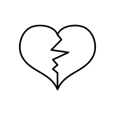 Kırık kalp simgesi, satır biçimi