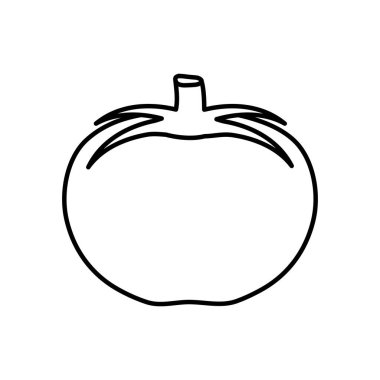 Domates sebze ikonu, çizgi biçimi