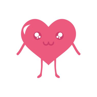 Kawaii kalp duruşu, düz stil