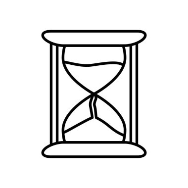 Kum saati simgesi, satır biçimi