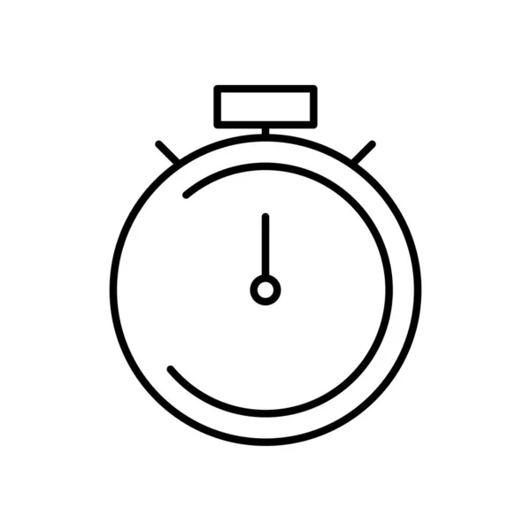 Stopwatch icono de imagen, estilo de línea — Vector de stock
