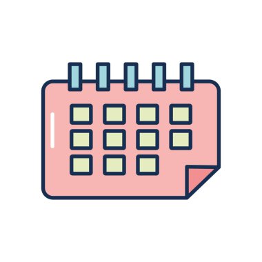 takvim simgesi resmi, satır doldurma biçimi