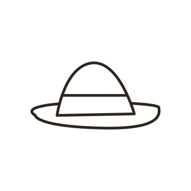 hat satırı biçim ikon vektör tasarımı