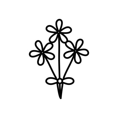 Güzel çiçek buketi, sıra tarzı