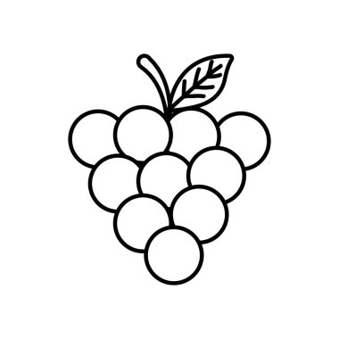 Üzüm simgesi demeti, satır biçimi