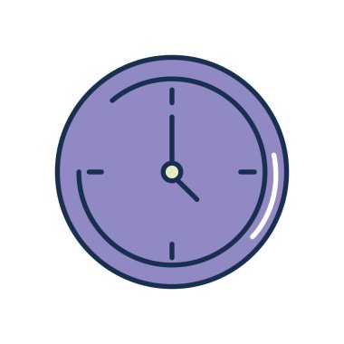 Klasik duvar saati simgesi, satır doldurma biçimi