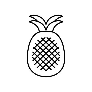 ananas meyve simgesi, çizgi biçimi