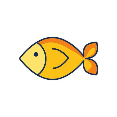 çizgi film balık simgesi, satır doldurma biçimi