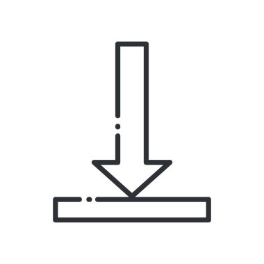 Ok satır biçimi ikon vektör tasarımı indir