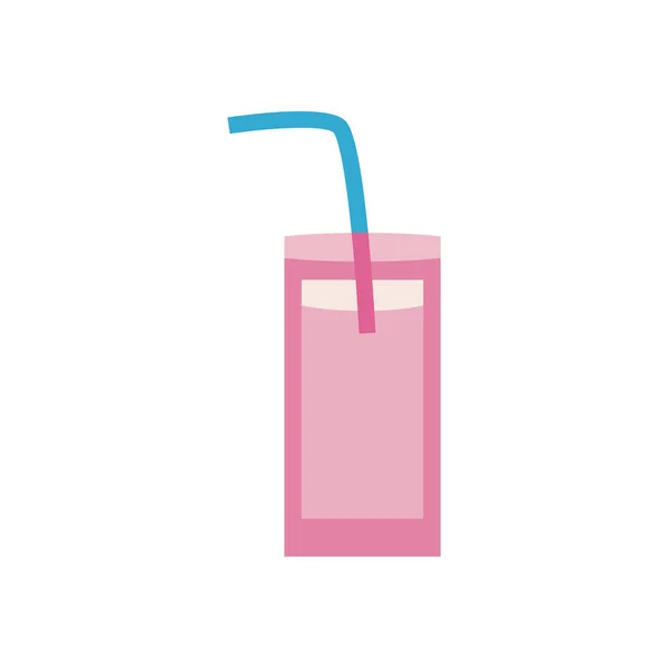 Design vettoriale icona stile piatto bicchiere da cocktail — Vettoriale Stock