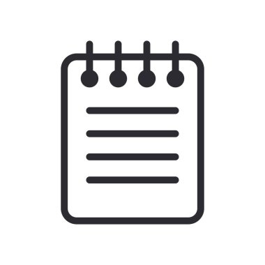 Not satırı ve biçim ikonu vektör tasarımını doldur