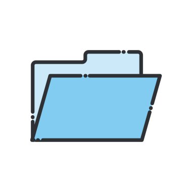 dosya satırı ve biçim simgesi vektör tasarımını doldur