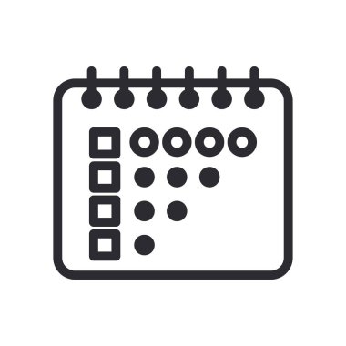 Seçenek satırı biçim vektör tasarımlı dizüstü bilgisayar