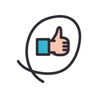 El çizgisi ve biçim ikonu vektör tasarımı gibi jestler