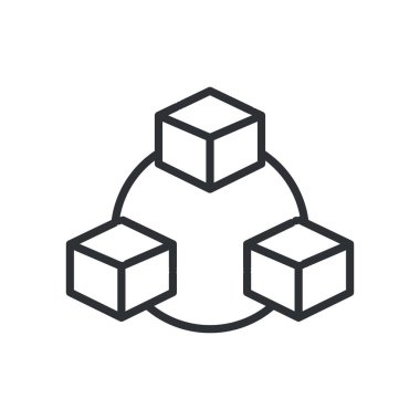 Küpler devre çizgisi biçim vektör tasarımı