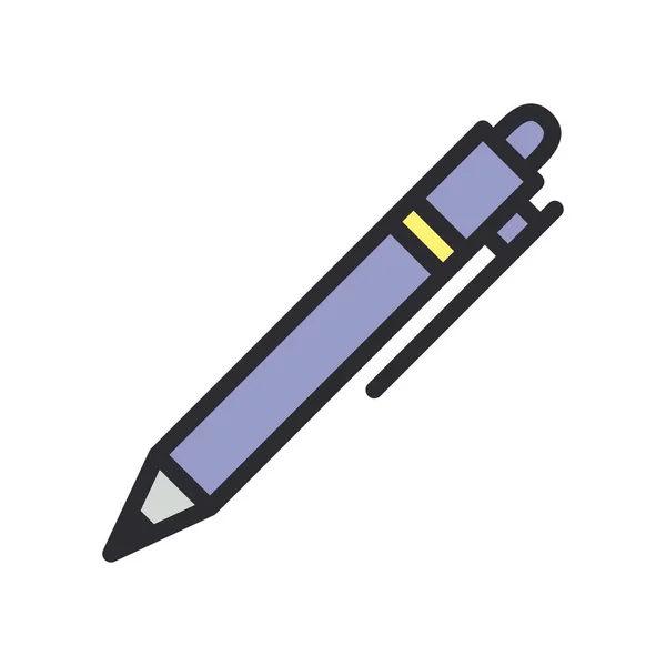 Лінія ручки та піктограма стилю заповнення Векторний дизайн — стоковий вектор