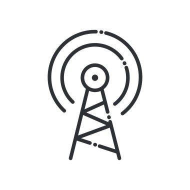 anten çizgi biçim ikon vektör tasarımı