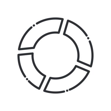 infografik çember çizgisi biçim vektör tasarımı