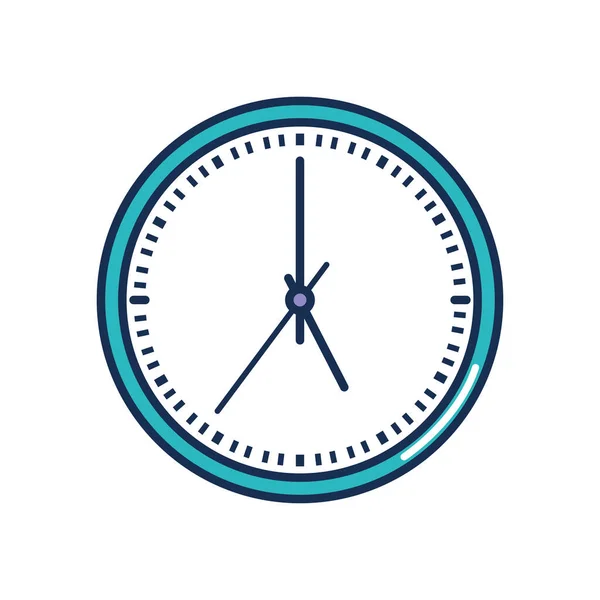 Ρολόι με 5 oclock χρόνο, στυλ γραμμή — Διανυσματικό Αρχείο